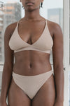 BASERANGE Bamboo fiber bamboo cotton no steel ring wide edge bra series collection soft underwear France BAS-BRTR-BL-000-HAPTIC HAPTIC BRTR-BL-000 24 new upgrade BRTR1